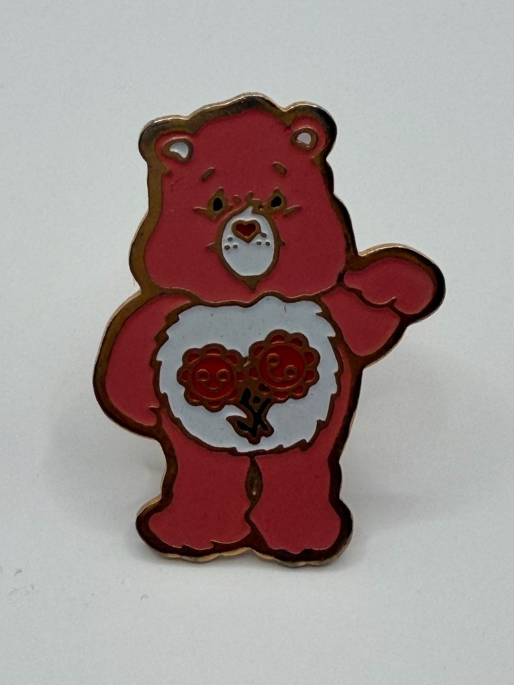 Care Bear “Friend Bear” Enamel Pin with Rose Belly Badge